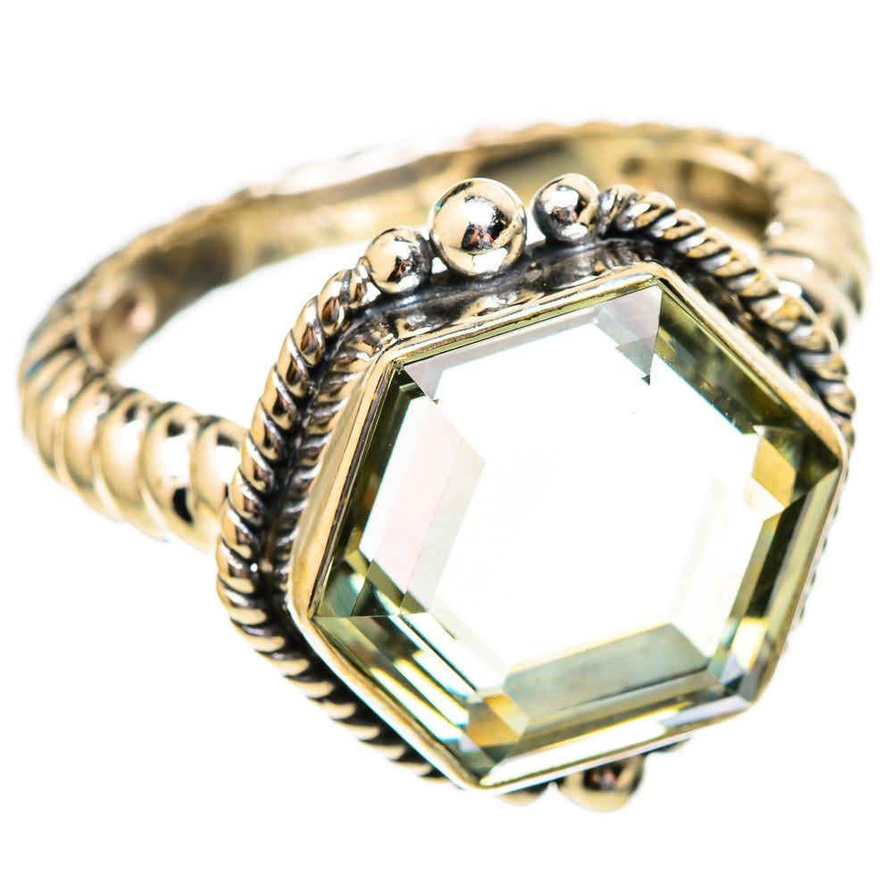 Green Amethyst Rings handcrafted by Ana Silver Co - RING117236 - Photo 2