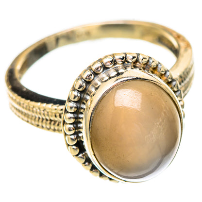 Chocolate Moonstone Rings handcrafted by Ana Silver Co - RING117237 - Photo 2