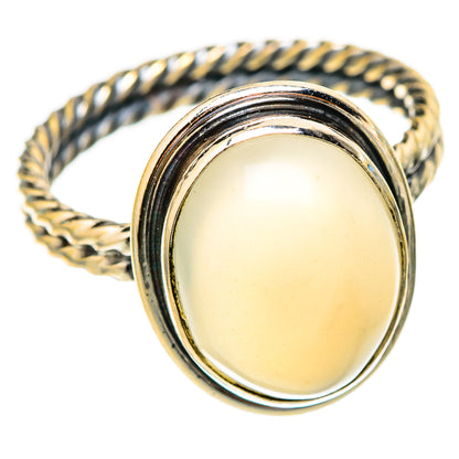Rainbow Moonstone Rings handcrafted by Ana Silver Co - RING117249 - Photo 2
