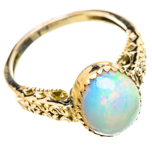 Ethiopian Opal Rings handcrafted by Ana Silver Co - RING117255 - Photo 2