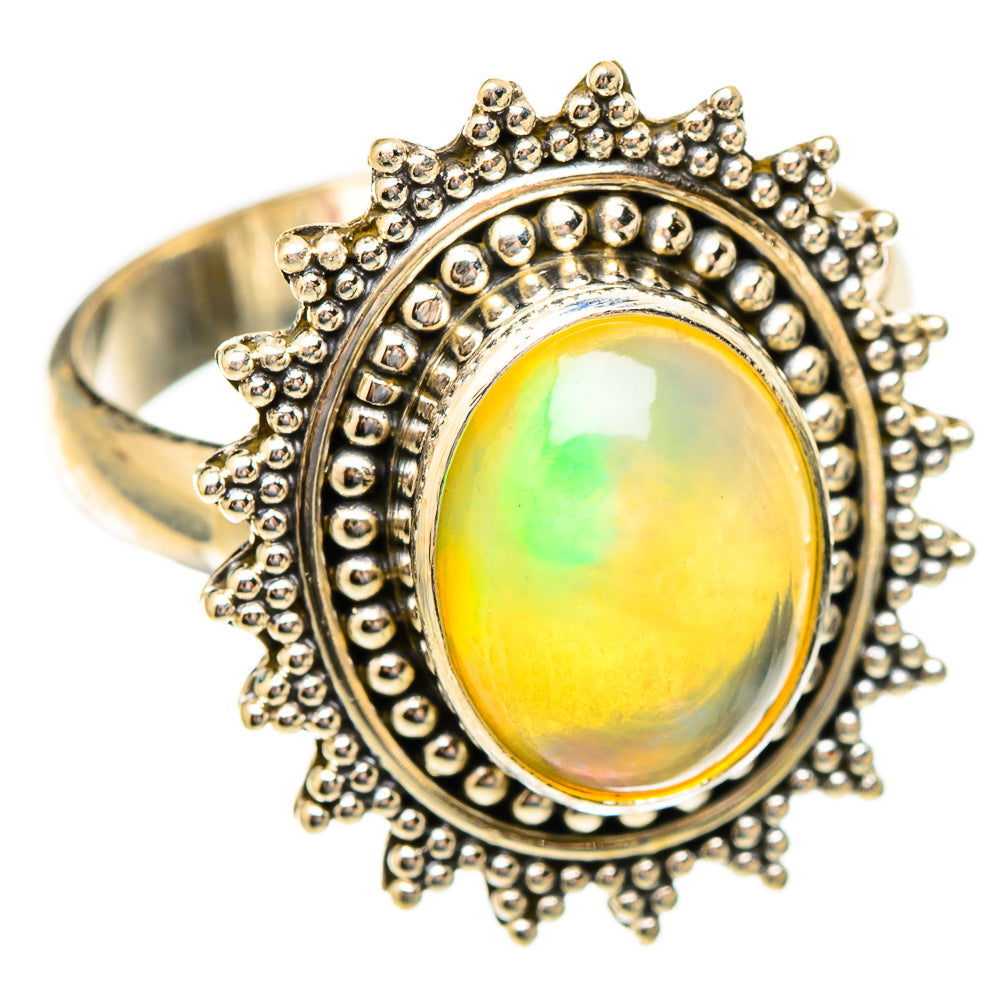 Ethiopian Opal Rings handcrafted by Ana Silver Co - RING117256 - Photo 2