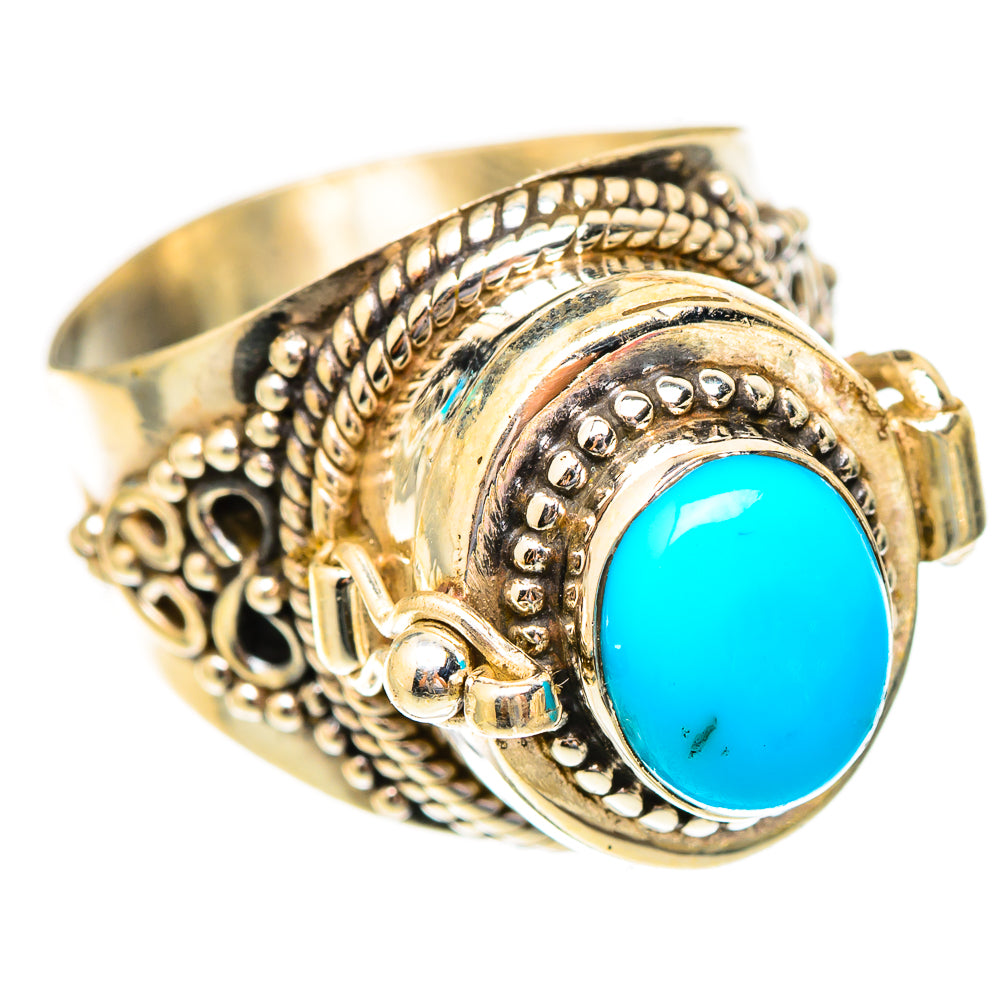 Sleeping Beauty Turquoise Rings handcrafted by Ana Silver Co - RING117259 - Photo 2