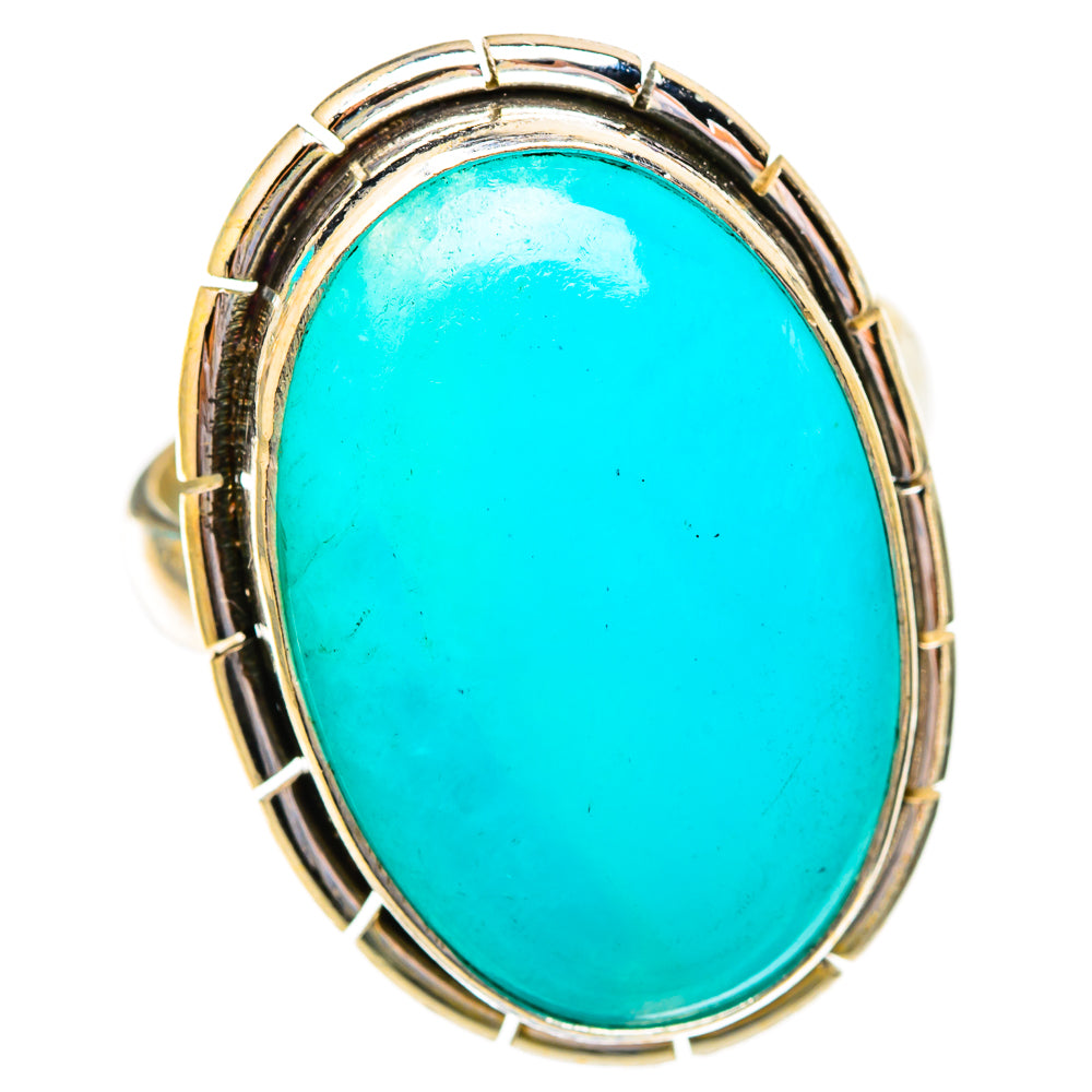 Peruvian Amazonite Rings handcrafted by Ana Silver Co - RING117261 - Photo 2