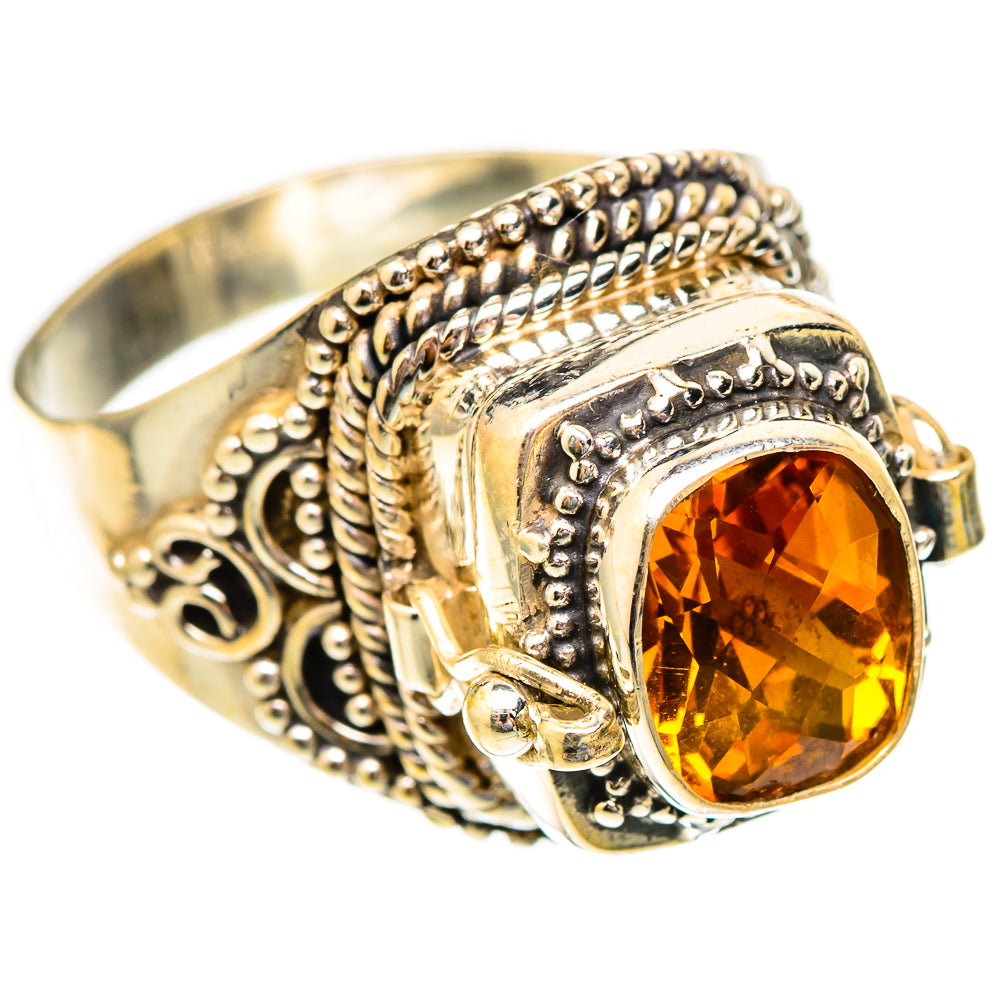 Mandarin Citrine Rings handcrafted by Ana Silver Co - RING117266 - Photo 2