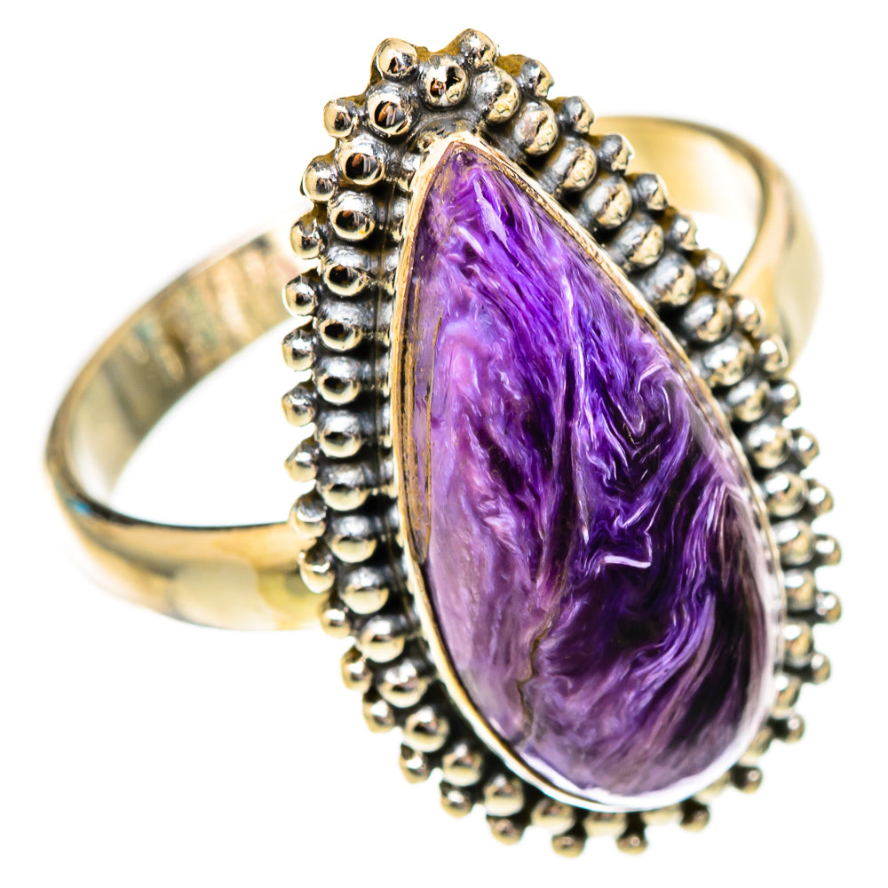 Charoite Rings handcrafted by Ana Silver Co - RING117271 - Photo 2