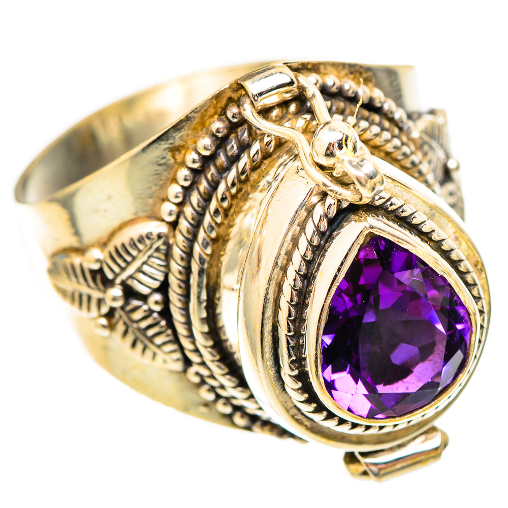 Brazilian Amethyst Rings handcrafted by Ana Silver Co - RING117272 - Photo 2