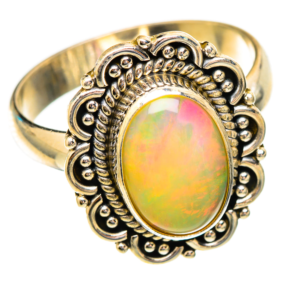 Ethiopian Opal Rings handcrafted by Ana Silver Co - RING117281 - Photo 2