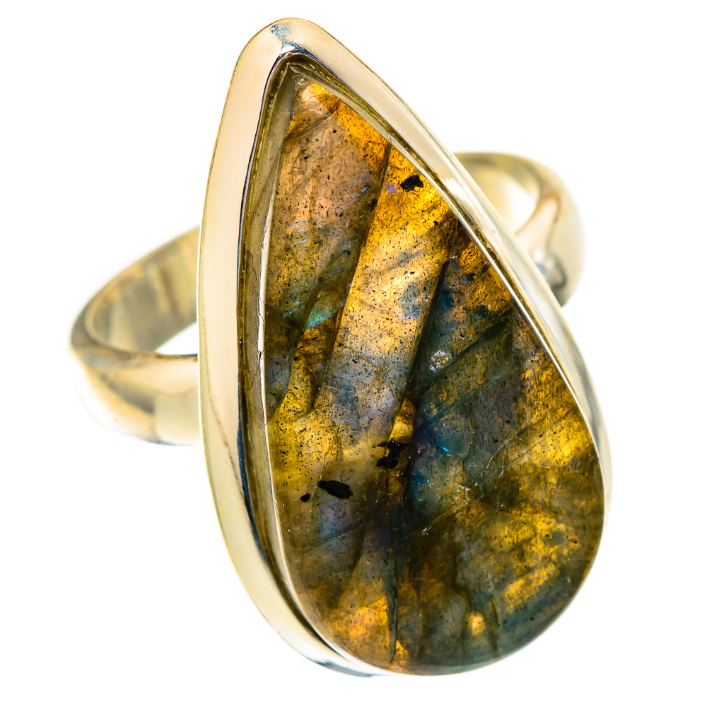 Labradorite Rings handcrafted by Ana Silver Co - RING117283 - Photo 2