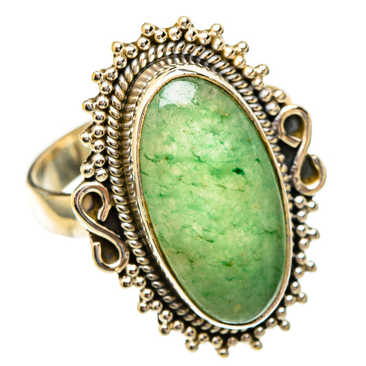 Green Aventurine Rings handcrafted by Ana Silver Co - RING117288 - Photo 2