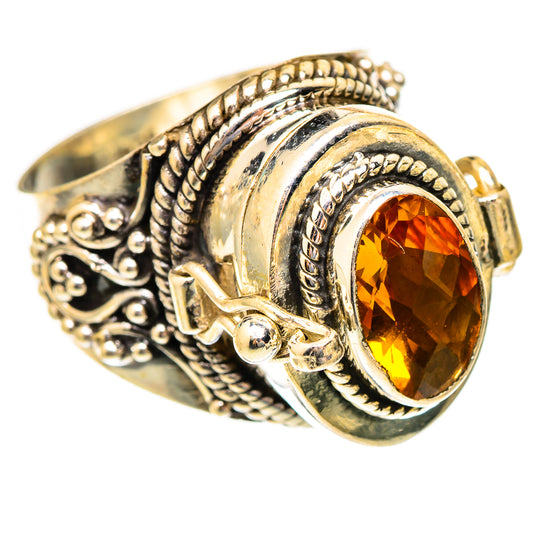 Mandarin Citrine Rings handcrafted by Ana Silver Co - RING117291 - Photo 2