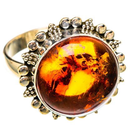 Baltic Amber Rings handcrafted by Ana Silver Co - RING117292 - Photo 2