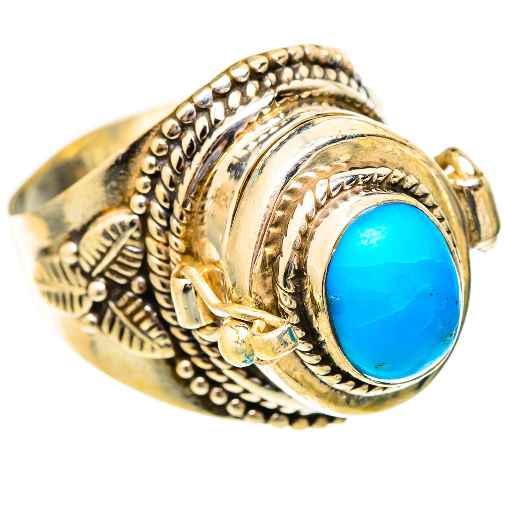 Sleeping Beauty Turquoise Rings handcrafted by Ana Silver Co - RING117313 - Photo 2