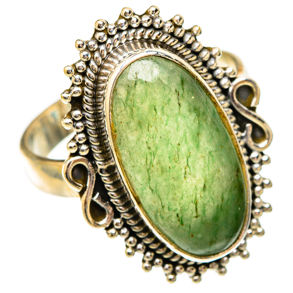 Prehnite Rings handcrafted by Ana Silver Co - RING117314 - Photo 2