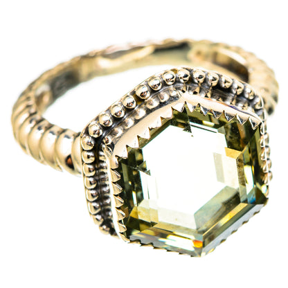 Green Amethyst Rings handcrafted by Ana Silver Co - RING117315 - Photo 2