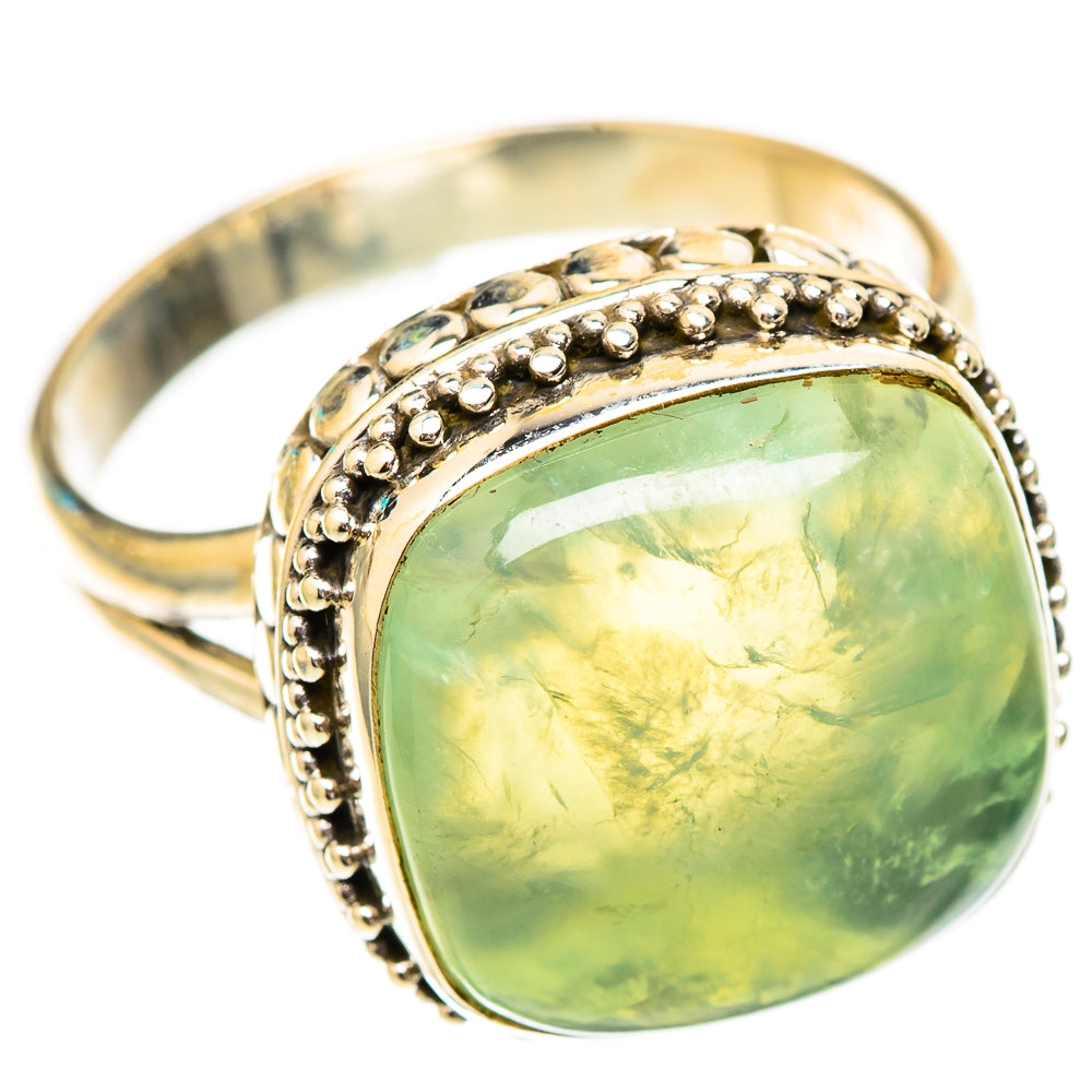 Prehnite Rings handcrafted by Ana Silver Co - RING117316 - Photo 2