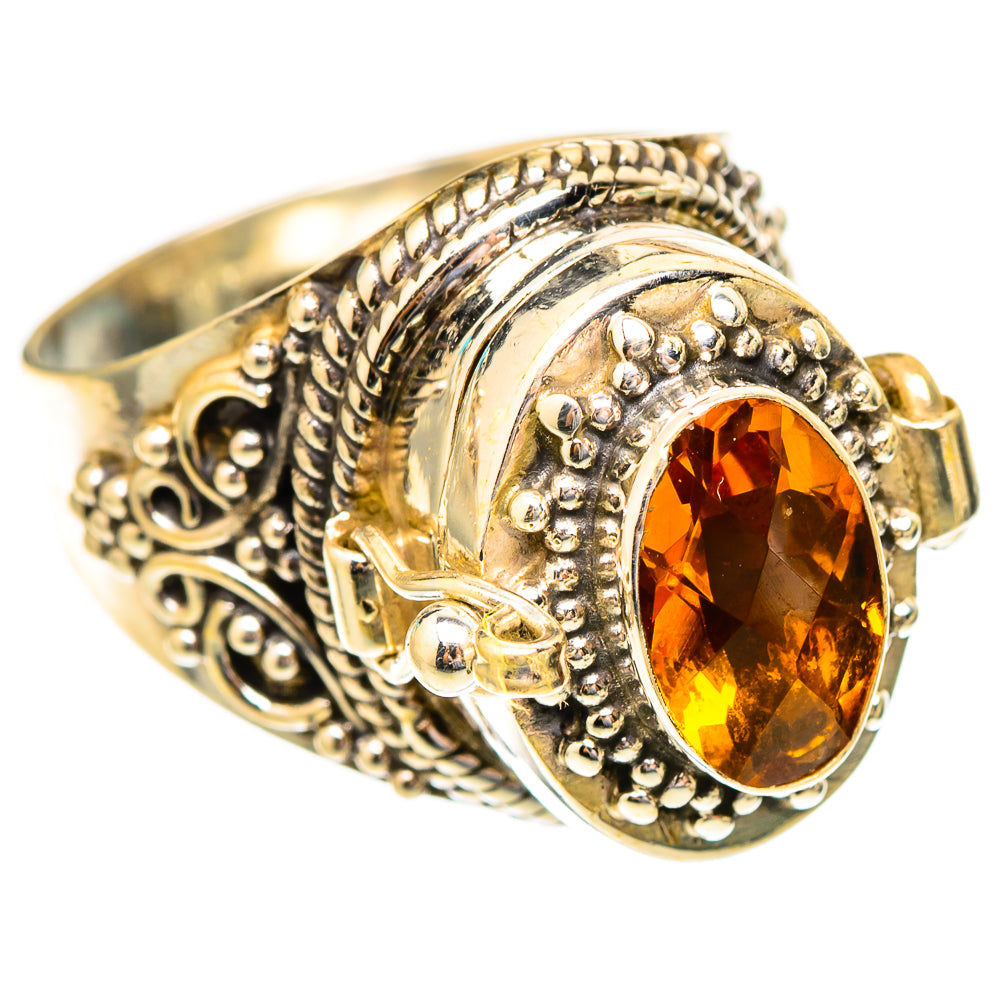 Mandarin Citrine Rings handcrafted by Ana Silver Co - RING117319 - Photo 2