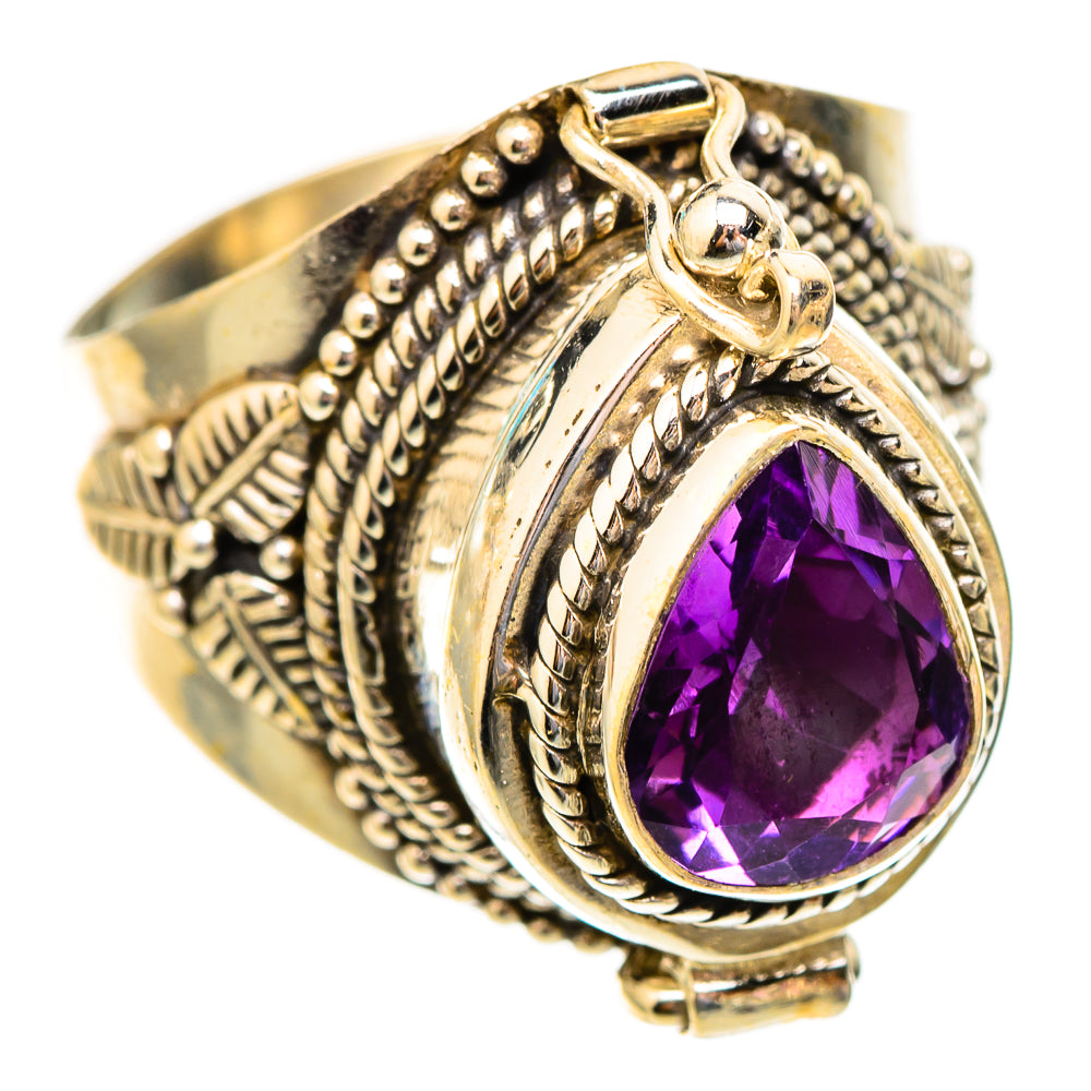 Brazilian Amethyst Rings handcrafted by Ana Silver Co - RING117324 - Photo 2