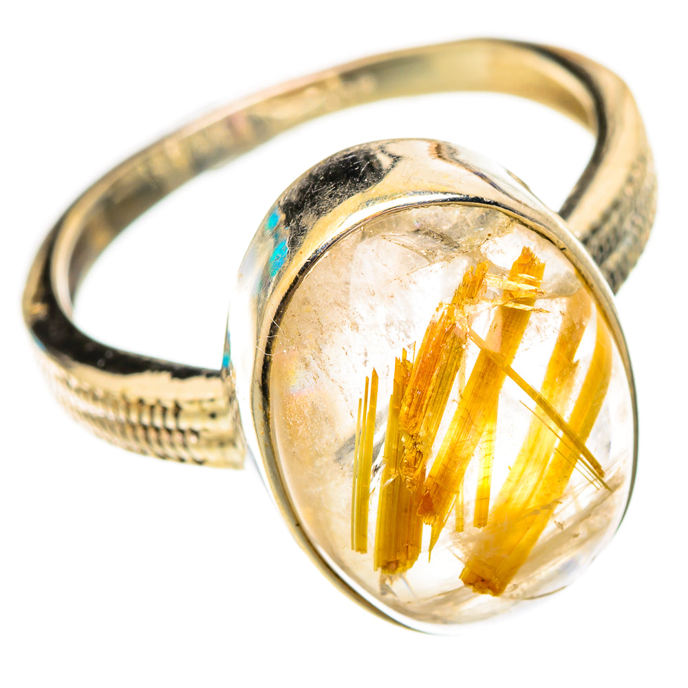 Rutilated Quartz Rings handcrafted by Ana Silver Co - RING117326 - Photo 2
