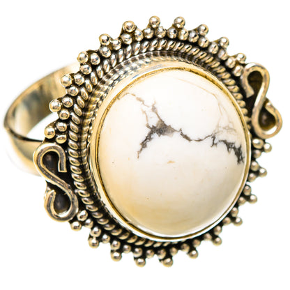 Howlite Rings handcrafted by Ana Silver Co - RING117329 - Photo 2