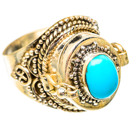 Sleeping Beauty Turquoise Rings handcrafted by Ana Silver Co - RING117335 - Photo 2