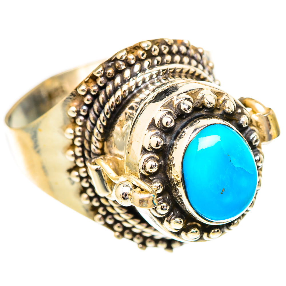 Sleeping Beauty Turquoise Rings handcrafted by Ana Silver Co - RING117337 - Photo 2