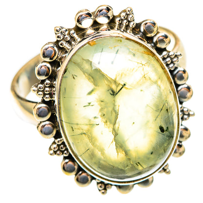 Prehnite Rings handcrafted by Ana Silver Co - RING117340 - Photo 2