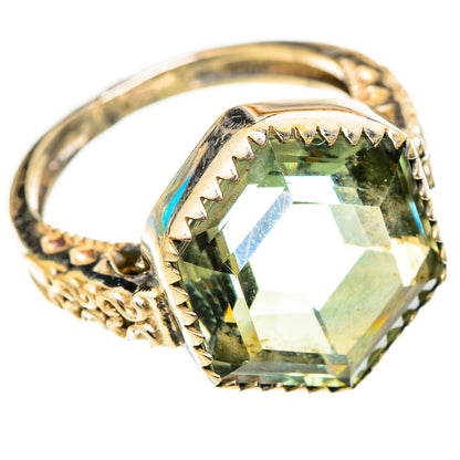 Green Amethyst Rings handcrafted by Ana Silver Co - RING117341 - Photo 2