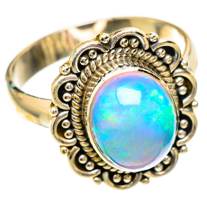 Ethiopian Opal Rings handcrafted by Ana Silver Co - RING117357 - Photo 2