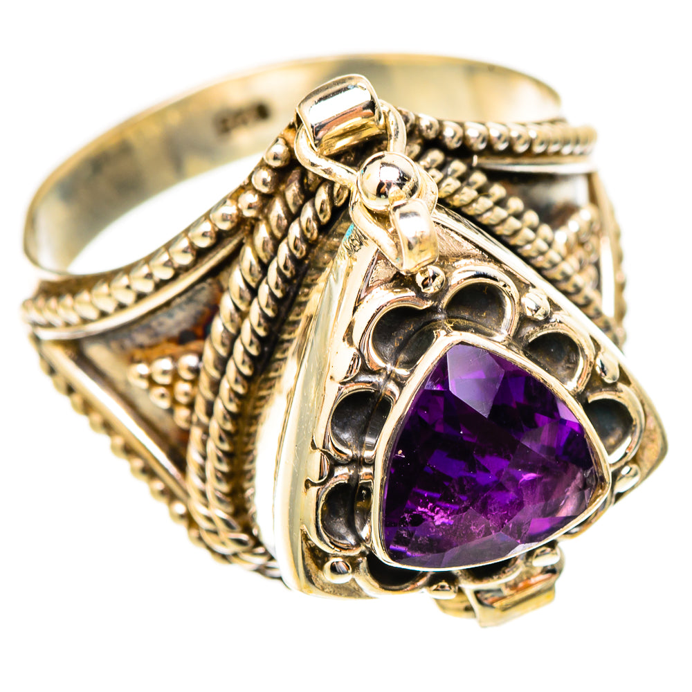 Brazilian Amethyst Rings handcrafted by Ana Silver Co - RING117366 - Photo 2