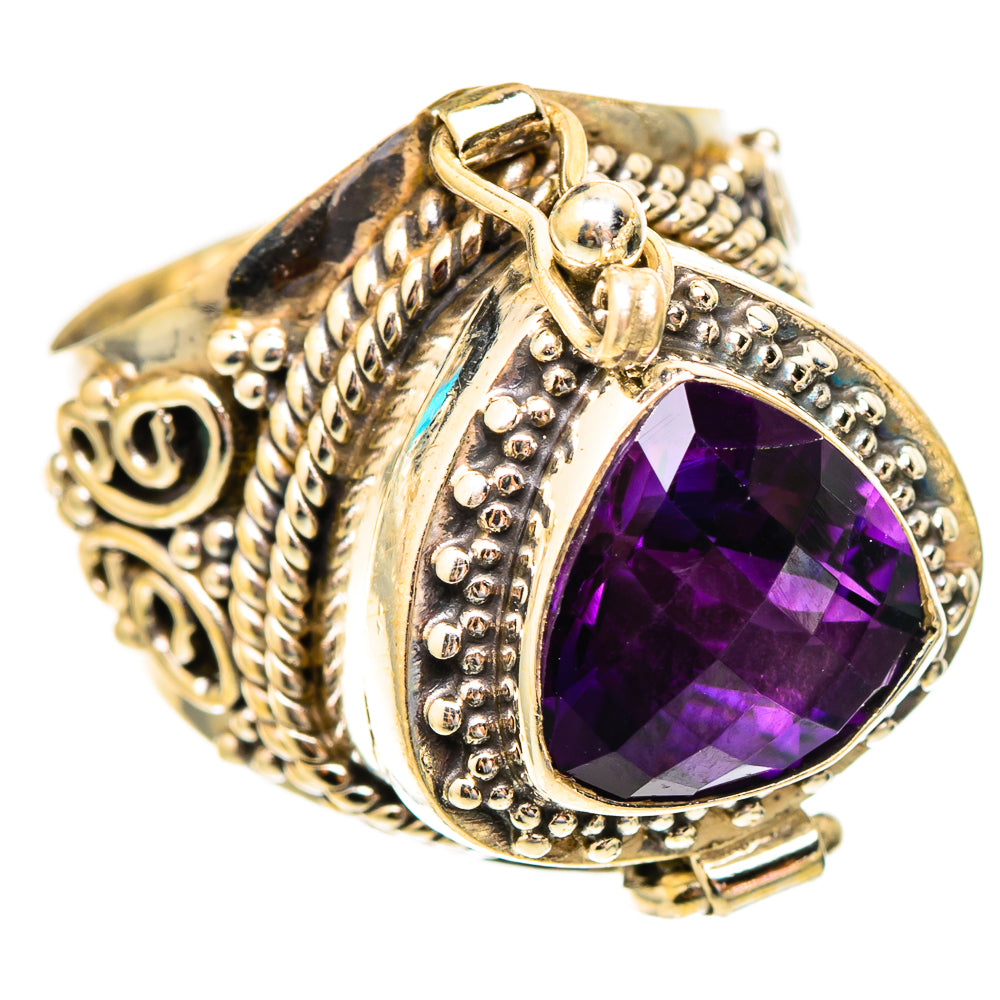 Brazilian Amethyst Rings handcrafted by Ana Silver Co - RING117367 - Photo 2