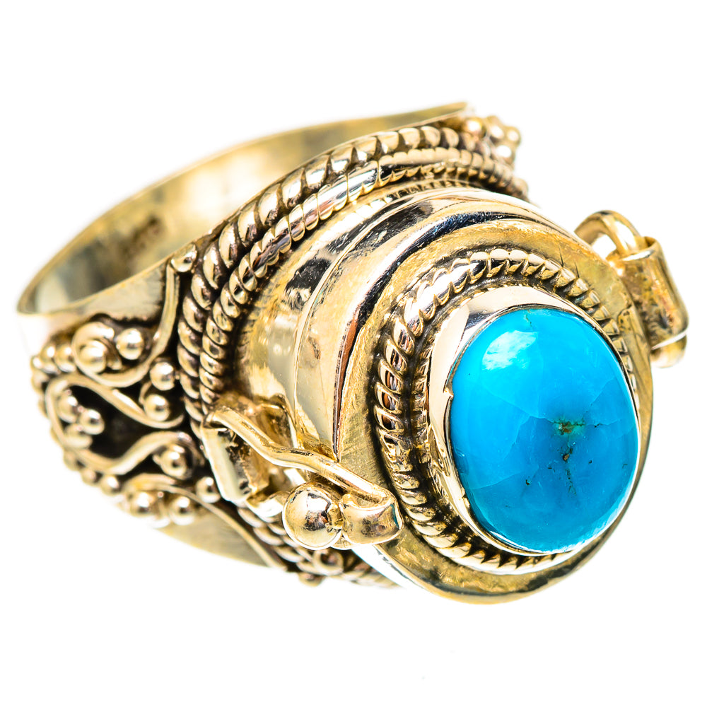 Sleeping Beauty Turquoise Rings handcrafted by Ana Silver Co - RING117379 - Photo 2