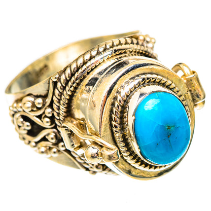 Sleeping Beauty Turquoise Rings handcrafted by Ana Silver Co - RING117379 - Photo 2