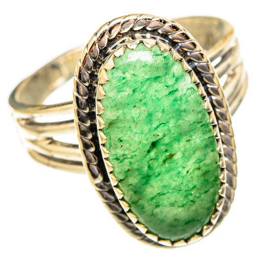 Green Aventurine Rings handcrafted by Ana Silver Co - RING117382 - Photo 2