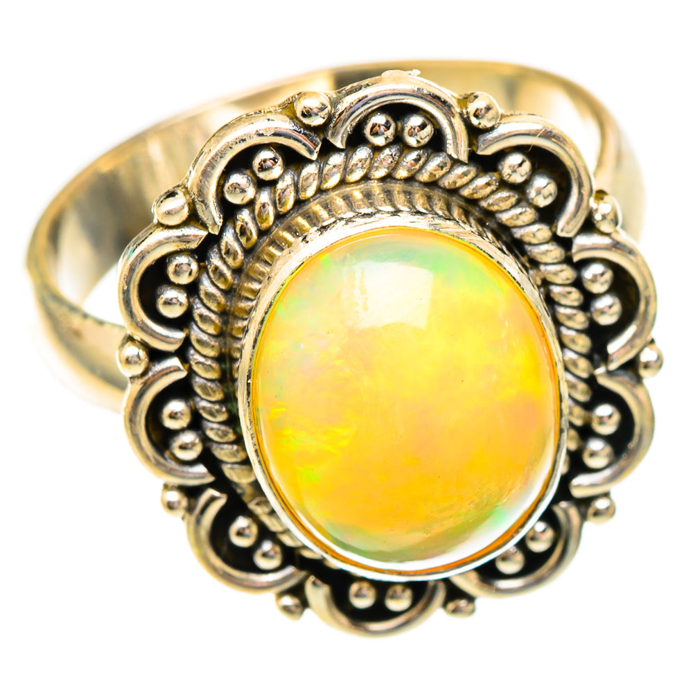 Ethiopian Opal Rings handcrafted by Ana Silver Co - RING117398 - Photo 2