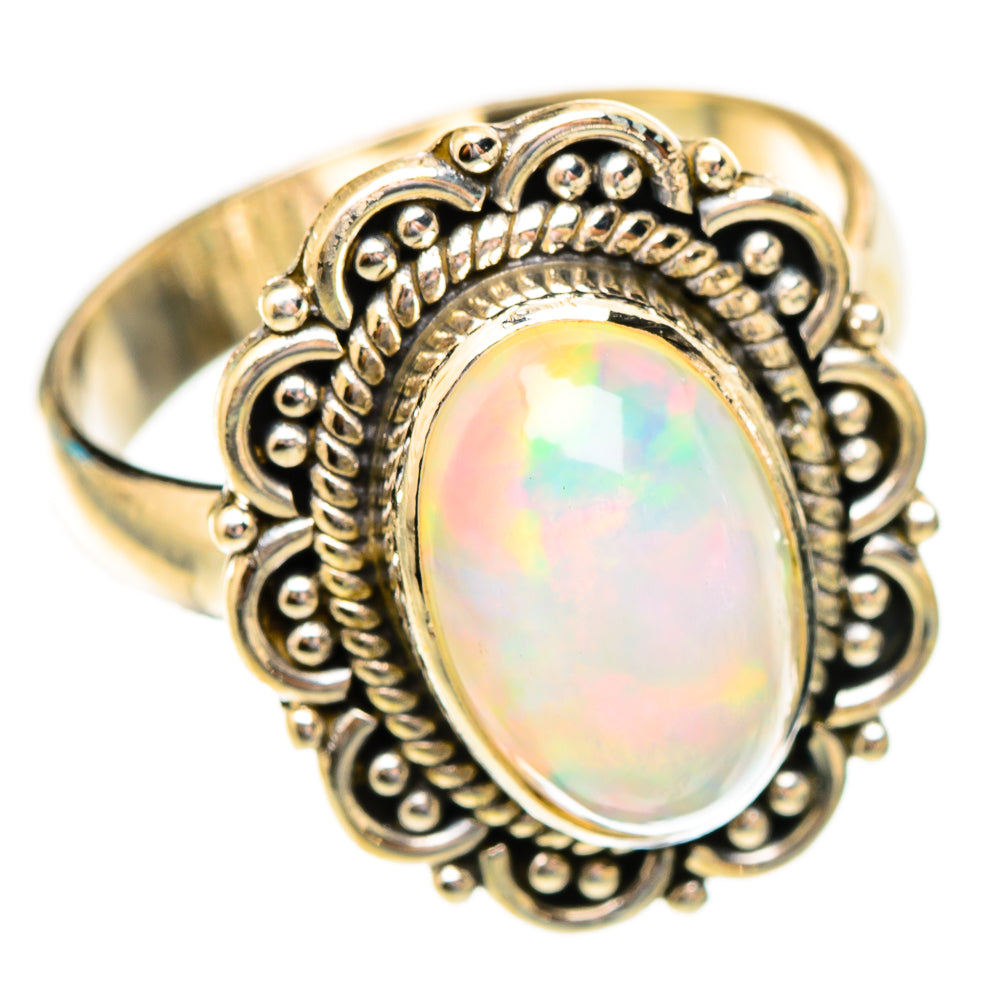 Ethiopian Opal Rings handcrafted by Ana Silver Co - RING117399 - Photo 2