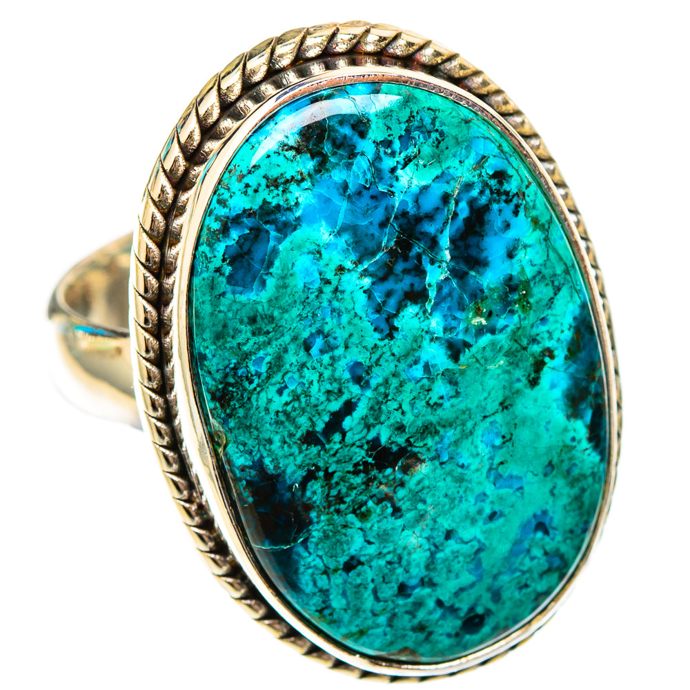 Shattuckite Rings handcrafted by Ana Silver Co - RING117408 - Photo 2