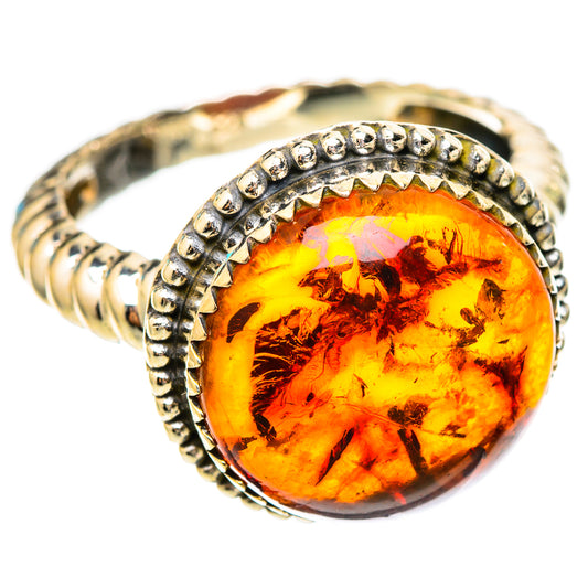 Baltic Amber Rings handcrafted by Ana Silver Co - RING117411 - Photo 2