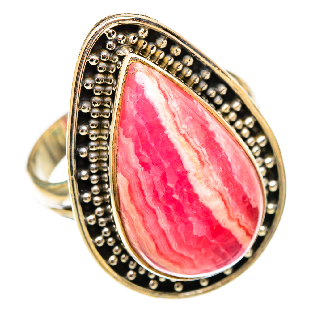 Rhodochrosite Rings handcrafted by Ana Silver Co - RING117413 - Photo 2
