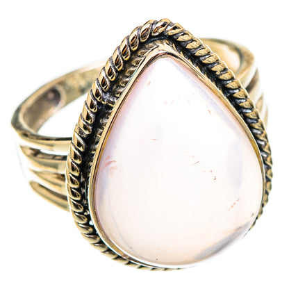 Rose Quartz Rings handcrafted by Ana Silver Co - RING117414 - Photo 2