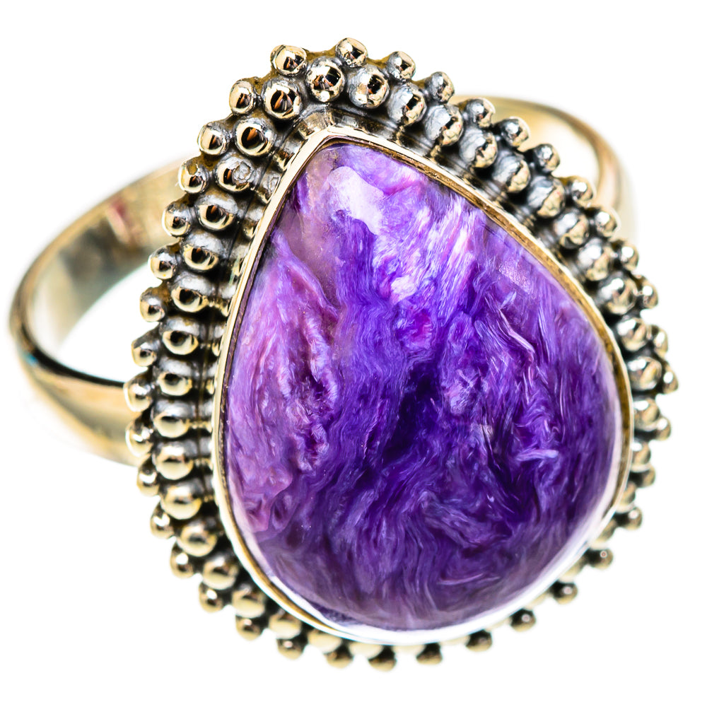 Charoite Rings handcrafted by Ana Silver Co - RING117419 - Photo 2