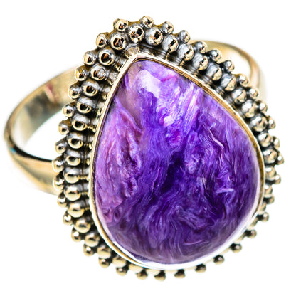 Charoite Rings handcrafted by Ana Silver Co - RING117419 - Photo 2