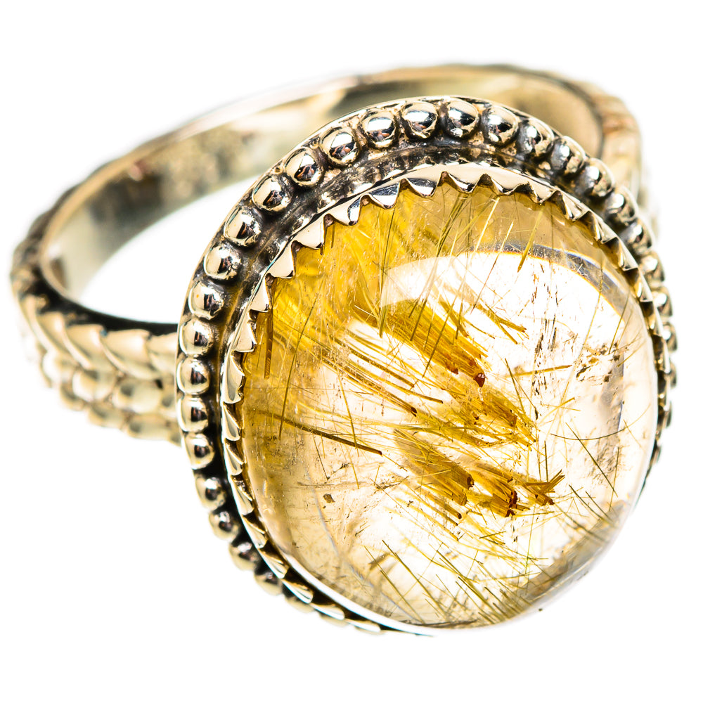 Rutilated Quartz Rings handcrafted by Ana Silver Co - RING117420 - Photo 2