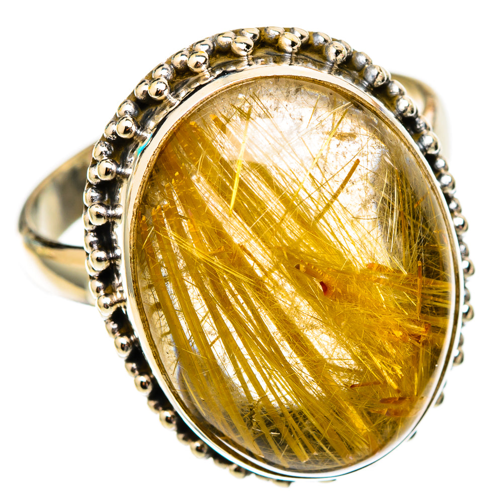 Rutilated Quartz Rings handcrafted by Ana Silver Co - RING117421 - Photo 2