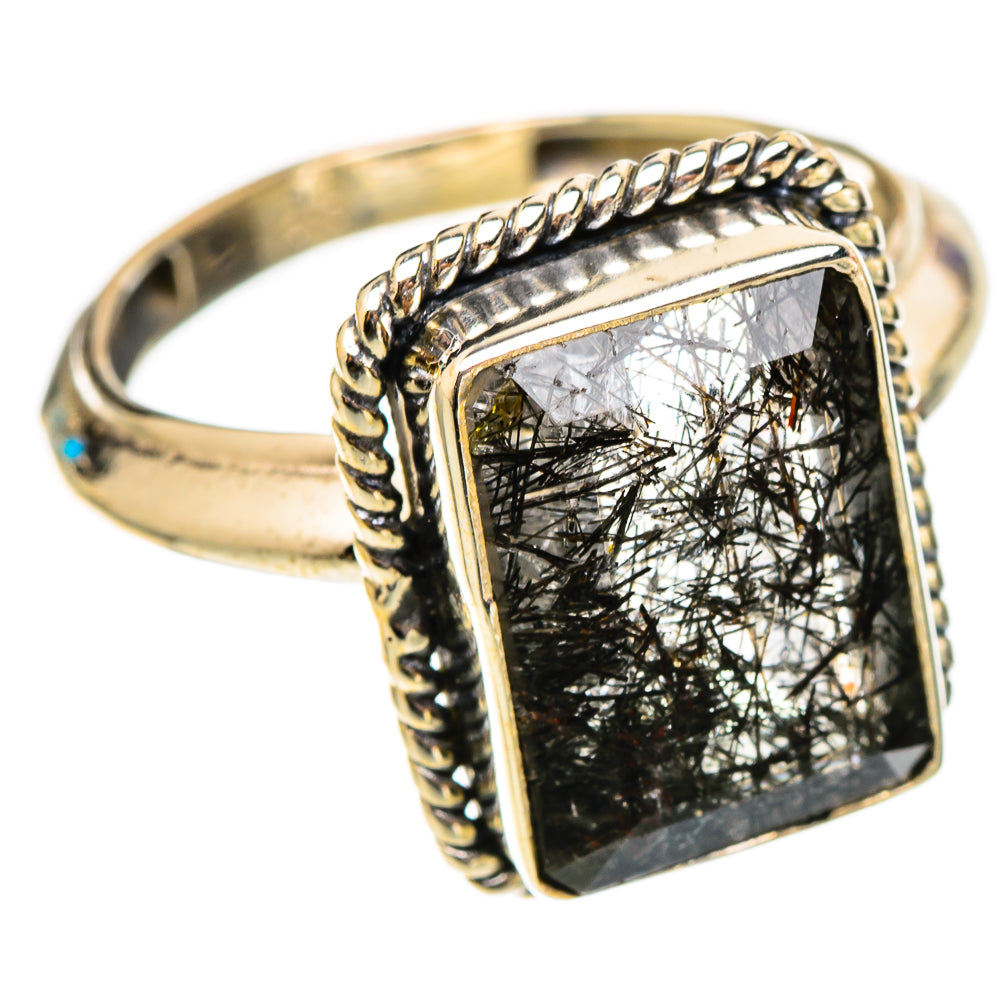 Tourmalinated Quartz Rings handcrafted by Ana Silver Co - RING117422 - Photo 2