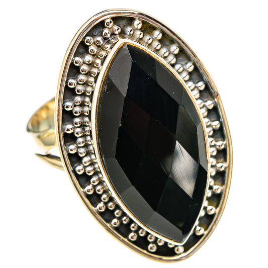 Black Onyx Rings handcrafted by Ana Silver Co - RING117423 - Photo 2