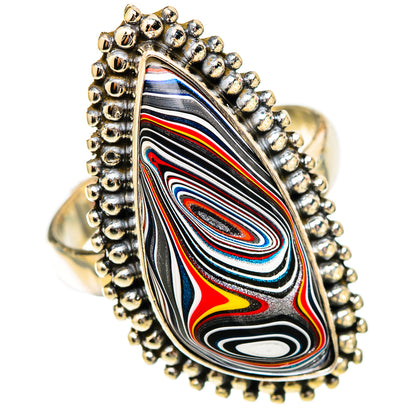 Fordite Rings handcrafted by Ana Silver Co - RING117426 - Photo 2