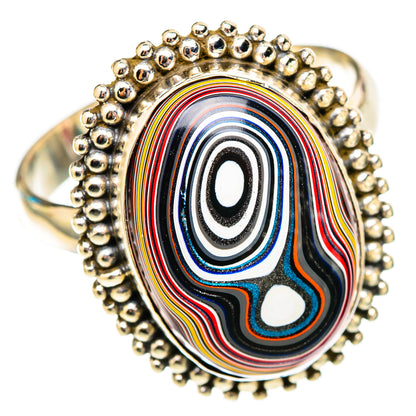Fordite Rings handcrafted by Ana Silver Co - RING117427 - Photo 2
