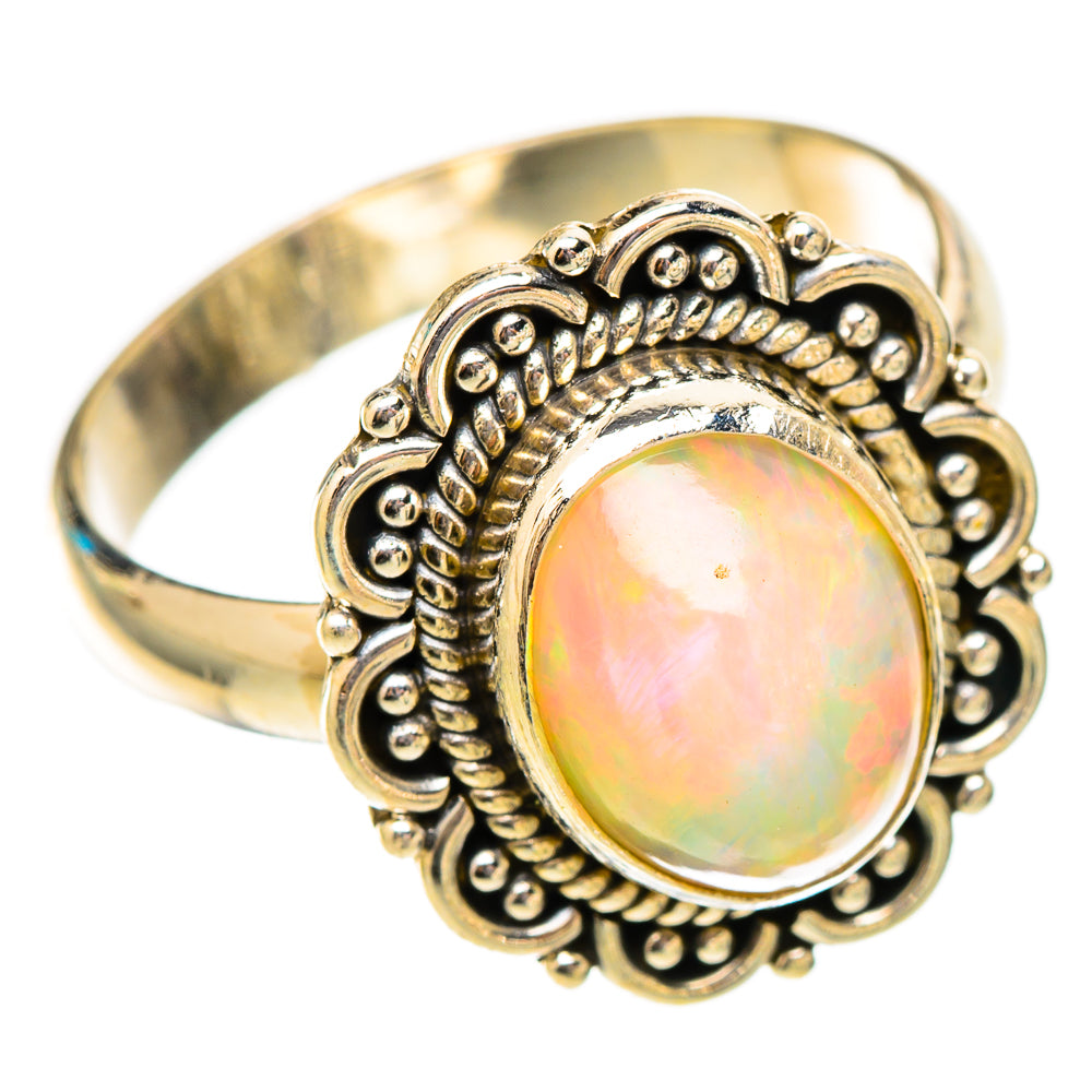Ethiopian Opal Rings handcrafted by Ana Silver Co - RING117429 - Photo 2