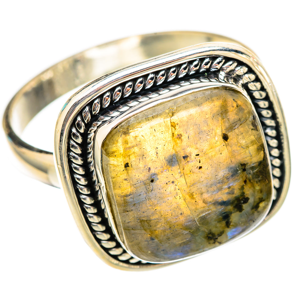 Labradorite Rings handcrafted by Ana Silver Co - RING117431 - Photo 2
