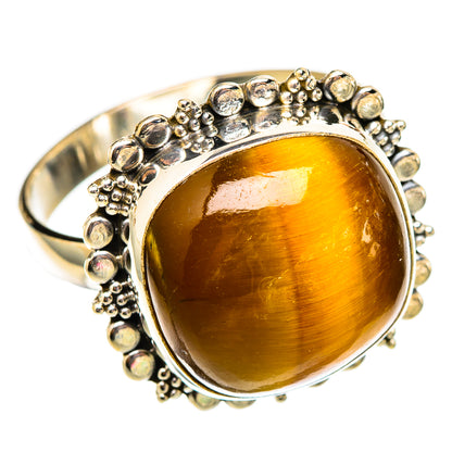 Tiger Eye Rings handcrafted by Ana Silver Co - RING117437 - Photo 2